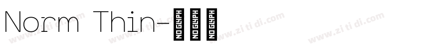 Norm Thin字体转换